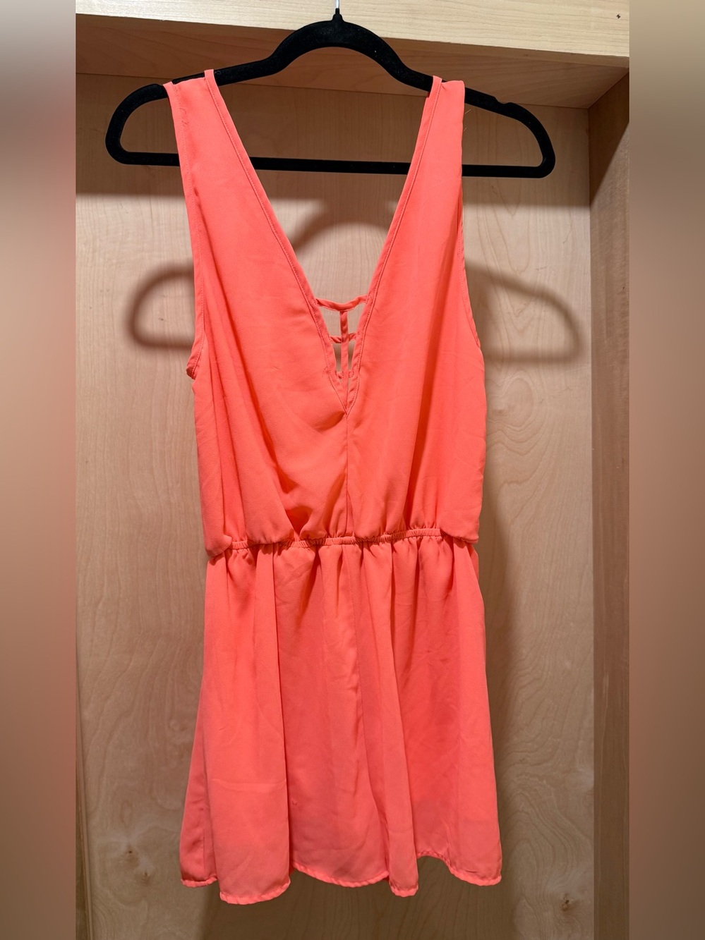 Toska Coral Sleeveless Romper Size Medium